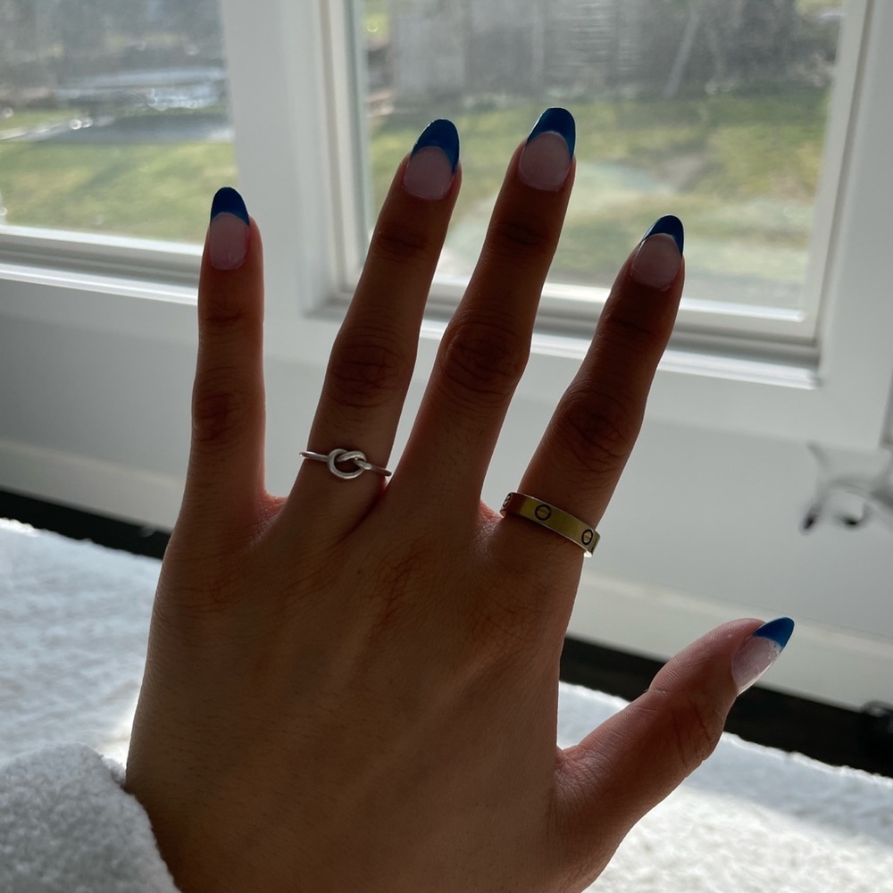 gold screw love ring